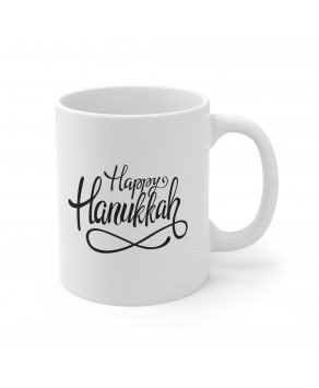 Happy Hanukkah Channukah Jewish Festival Tea Cup Ceramic Coffee Mug